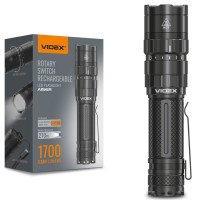 Фонарь Videx 1700Lm 6500K до 210 м дальность света, алюминиевый корпус, с аккумулятором (VLF-A156R) Фонарь Videx 1700Lm 6500K до 210 м дальность света, алюминиевый корпус, с аккумулятором (VLF-A156R)