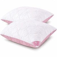 Набор 2 подушек IDEIA Soft 50×70 см, искусственный лебяжий пух по 700 г, белый/пудровый (8-36795) Набор 2 подушек IDEIA Soft 50×70 см, искусственный лебяжий пух по 700 г, белый/пудровый (8-36795)